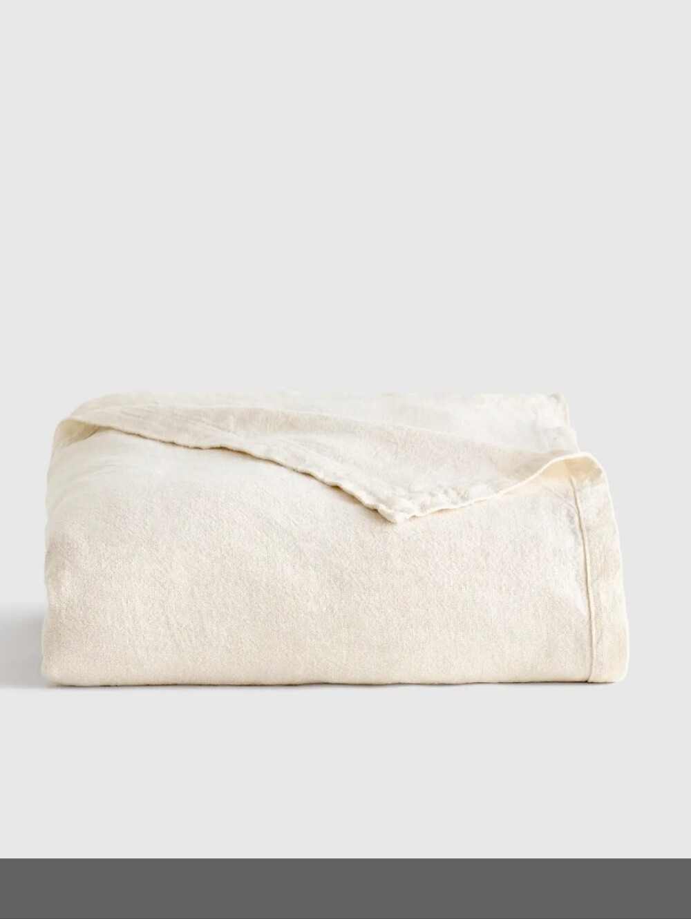 Quince 100% Linen Off-White Blanket King California King NEW